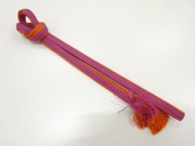 JAPANESE KIMONO / HAND-TIED OBIJIME